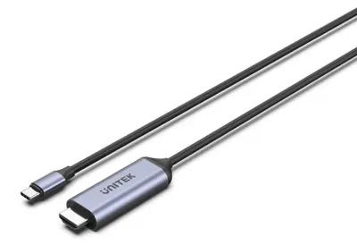 Produktbild von UNITEK Kabel USB-C - HDMI 8K, USB 4, HDR10+, 1,8 m