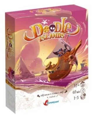 Imagen del producto de Doodle Islands (Edición francesa) – Juego de mesa – Superlude Éditions – 1-5 jugadores – 10+