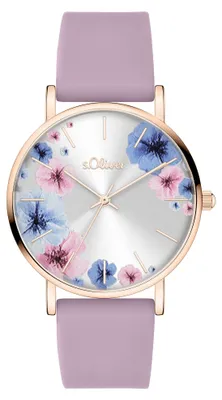 Produktbild von s.Oliver Damenuhr - Rund - Roségold - 18 mm - Elegante Damenuhr aus Metall mit Q