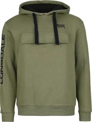 Obrázek produktu pro Pánská mikina s kapucí regular fit RUSHEN Olive/Black S Lonsdale