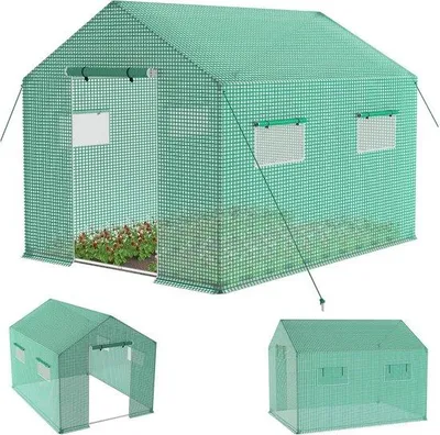 Produktbild von Winterfeste Folien-Gartenhaus 3x2x2m Stahlgrundplatte
