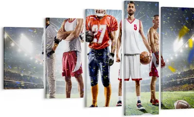 Produktbild von Bild auf Leinwand - Leinwandbild - Sport Sportler - 100x60cm - Wand Bild - Wanddeko - Wandbilder - Leinwanddruck - Bilder - Kunstdruck - Wanddekoration - Leinwand bilder - Wandkunst - EG100x60-3873