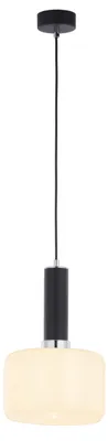 Zdjęcie produktu dla Lampa wisząca VANES czarno-biała 1xE27x40W metal wym:80x20x20cm IP20 Jupiter