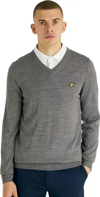 Immagine prodotto di Lyle & Scott Maglione Tonal Eagle con scollo a V Grigio L Uomo Grigio L