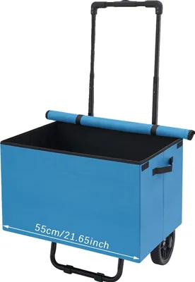 Produktbild von Einkaufswagen, faltbar, große Kapazität, Blau