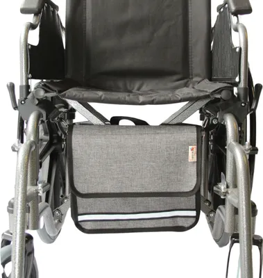 Produktbild von SENIORI multifunktionale Tasche für Rollstühle UNTER DEM SITZ Rollstuhltasche, ideal auch für Rollator, Gehhilfe, Krankenbett 3U - Grau
