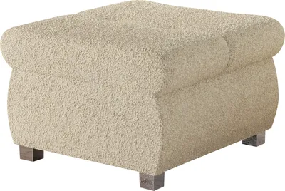 Produktbild von MIRJAN24 Polsterhocker Orkan Klein, Moderne Sitzhocker vom Hersteller, Holzkonstruktion, 60x60x39 cm (Farbe: Baloo 2074)