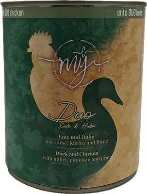 Produktbild von My Duo Ente & Huhn 820g mit Hirse Kürbis Birne mÿ Nassfutter Hundefutter