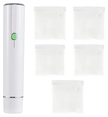 Obrázok produktu pre Ručný vákuovač, prenosný, nabíjanie cez USB Type-C, bezdrôtový, 2 v 1, automatický vákuovač potravín, vákuové vrecká so zapečatením