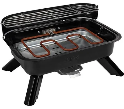 Imagen del producto de Princess 112252, 2000 W, Parrilla, Eléctrica + carbón, 200 °C, para 8 personas, 440 x 285 mm