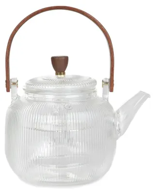 Produktbild von HOMLA ELSIE-Krug mit Rillen und Holzgriff, 0,88 l