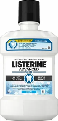 Obrázek produktu pro Listerine Advanced Whitening ústní voda s jemnou příchutí 1 litr