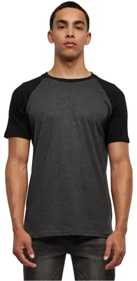Produktbild von Urban Classics Herren Raglan Contrast Tee T Shirt, Charcoal/Black, M EU