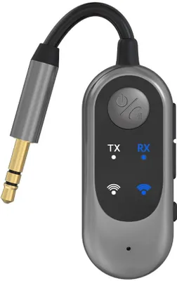 Image de Adaptateur Bluetooth avec prise auxiliaire 3,5 mm pour appareils audio, compatible avec les AirPods et les écouteurs, Bluetooth 5.3, sans fil