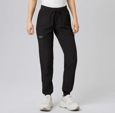Produktbild von Sportsline Damen-Schlupfhose, slimfit, schwarz, L : schwarz : L : 96% Recycling-Polyester 4% Elasthan