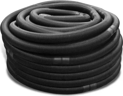 Produktbild von Schwimmbadschlauch NW 38 mm, Rollenlänge 50 m, Muffenabstand 1,5 m Schwarz