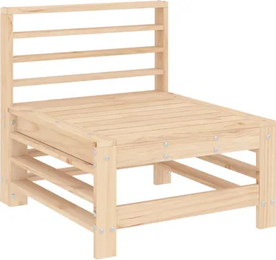 Produktbild von vidaXL Garten-Mittelsofa Massivholz Kiefer