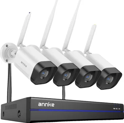 Image de Système CCTV sans fil, résolution 1080P, vision nocturne, 4caméras, aucune
