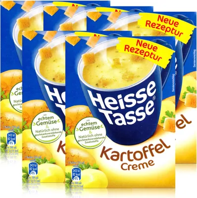 Produktbild von Heisse Tasse Kartoffel Creme mit Croûtons 3 Beutel á 18g (5er Pack)