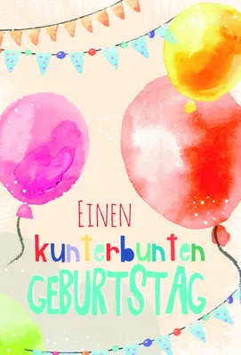 Produktbild von Geburtstag  Klammerkarte - Glückwunschkarte im Format 11,5 x 17 cm