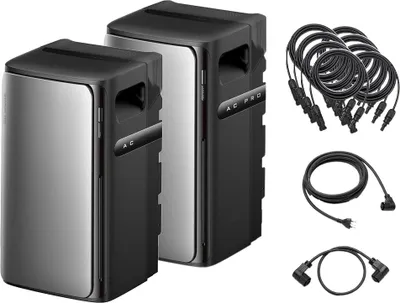 Produktbild von ECOFLOW STREAM AC Pro + STREAM AC Speicher 3.84kWh mit Parallelkabel Plug&Play 0% MwSt