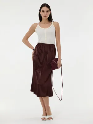 Produktbild von Orsay Dunkelbrauner Damen-Midirock 36