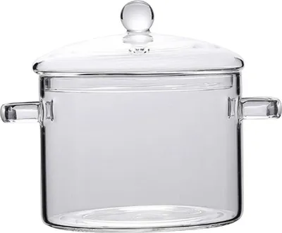 Produktbild von Glastopf Hitzebeständig,Glaskochtopf,mit Deckel 1,9L