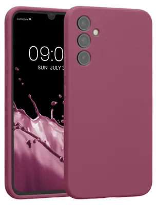 Produktbild von kwmobile Silikon Case für Samsung Galaxy A34 5G Hülle - Soft gummierte Handyhülle, Schutzhülle Cover in Orchidee Violett