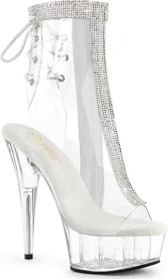 Produktbild von DELIGHT-1018C-2RS Damen Booties von Pleaser, Transparent EU 40, US 10