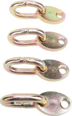 Image de 4 Pcs Engine Lifting Bracket Set 5500lbs Load Capacity Steel Heavy Duty Support Bar Golden for Lifting Slings Load Levelers