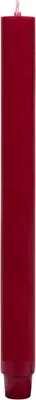 Produktbild von Durchgefärbte Stabkerzen Bordeaux 185 x 26 mm in rustikaler Optik