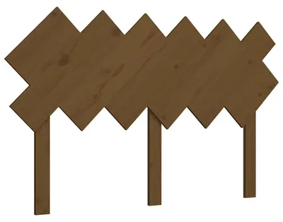 Imagen del producto de vidaXL Cabecero de cama, color miel, 132 x 3 x 81 cm, madera maciza de pino