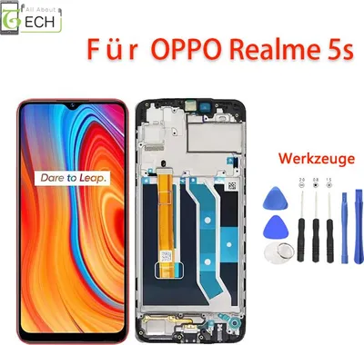 Produktbild von Für Oppo Realme 5s RMX1925 LCD Display mit Rahmen Touch Screen Bildschirm