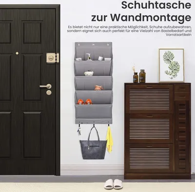 Produktbild von Hängeregal Schuh-Organizer über der Tür, hängende Schuhaufbewahrung
