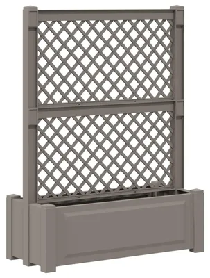 Image de Grand pot avec trellis Gris 99,5 x 43 x 133,5 PP