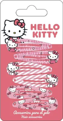 Produktbild von Hello Kitty Haarspangen Set – 6 bunte Clips für Kinder & Mädchen