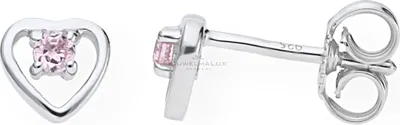 Produktbild von JuwelmaLux Ohrstecker 925 Silber rhodiniert mit Zirkonia pink JL20-06-0359