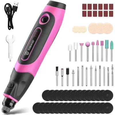 Obrázek produktu pro Akumulátorové multifunkční nářadí se 70dílnou sadou příslušenství, 3 rychlostní stupně, LED osvětlení, růžová barva