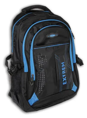 Produktbild von Bag Street Damen Herren Rucksack Sporttasche Synthetik schwarz blau OTJ605B