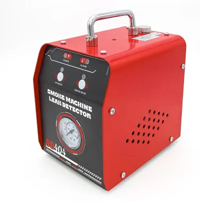 Zdjęcie produktu dla Tester dymowy EVAP do samochodów – wykrywacz nieszczelności w układach samochodowych – tryb podwójny – wbudowana pompa powietrza – manometr i przepływomierz – wskaźniki LED