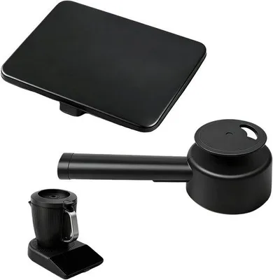 Productafbeelding van Displaybeschermfolie en stoomgeleiderset - zwart - hittebestendige accessoires