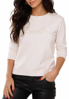 Produktbild von Diesel F-Radys Felpa Damen Sweatshirt Creme
