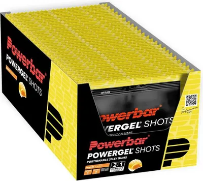Immagine prodotto di POWERBAR PowerGel Shots Arancione Gomme energetiche ad alto contenuto di carboidrati 24x60g senza caffeina