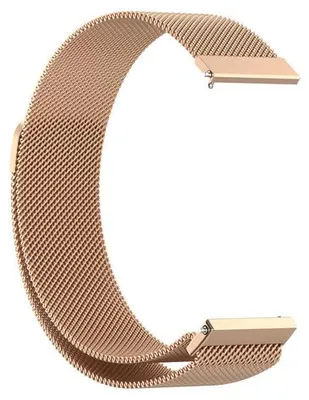 Produktbild von By Qubix Milanaise-Armband - Champagnergold - passend für Garmin Vivoactive 6 / Vivoactive 5 / Vivoactive 3
