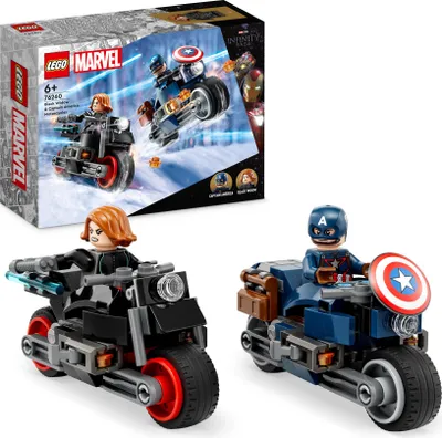 Obrázek produktu pro LEGO® 76260 - Marvel Black Widows a Captain Americas Motorräder (130 dílků)