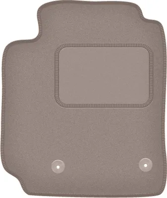 Produktbild von Fahrerfußmatte Velours beige passend für Toyota Yaris Verso (1999-2005, Minivan) – mit Befestigungen – passgenau