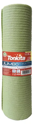 Zdjęcie produktu dla TONKITA | Ręcznik papierowy w rolce, format jumbo, 12 bardzo dużych arkuszy, 25 x 24 cm, opakowanie 10 sztuk