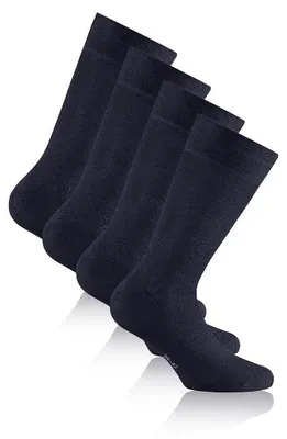 Immagine prodotto di Rohner Basic calzini unisex, confezione da 2 - bambù, calzini corti navy 35-38