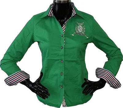 Produktbild von Brandneu Designer Damen Bluse CARISMA CRM1011 Stickerei Grün S