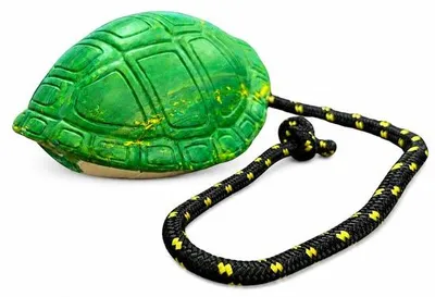 Productafbeelding van HappyPaws trekspeeltje voor honden maat M met lang touw van 45 cm, kauwspeelgoed en apporteerspeeltje